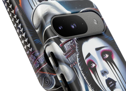 Geisha’s Black Ink Tears Phone Cases