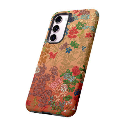 Ornamental Japanese Flower Pattern Phone Cases