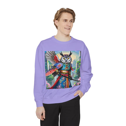 Cyberpunk Samurai Owl Sweatshirt