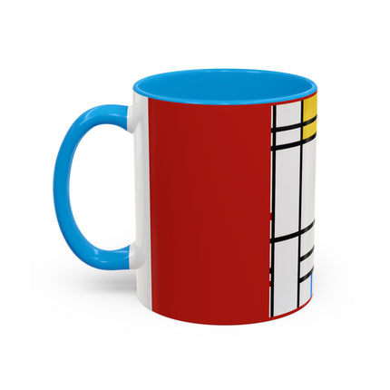 Place de la Concorde by Piet Mondrian Colorful Mugs (11oz, 15oz)