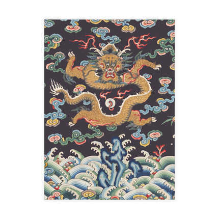 Rank Badge with Dragon with Deer Hooves Postcards (envelopes included) - Bundles of 10, 30, 50 Pieces