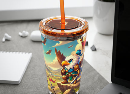 Watchful Guardian Sunsplash Tumbler with Straw, 16oz