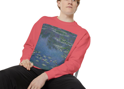 Water Lilies by Claude Monet Unisex Garment-Dyed Sweatshirt