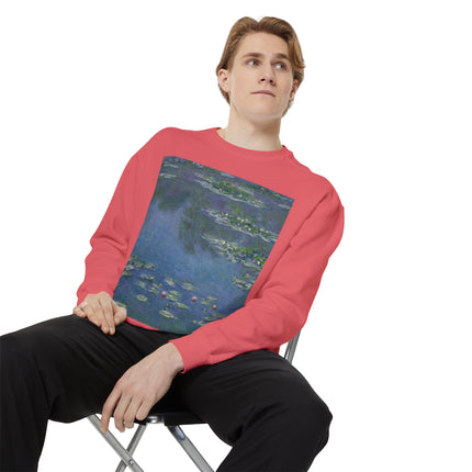 Water Lilies by Claude Monet Unisex Garment-Dyed Sweatshirt