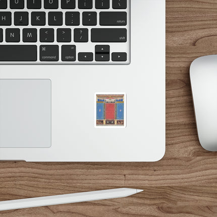 Columns with a Pair of Swans Die-Cut Stickers (5 Sizes)