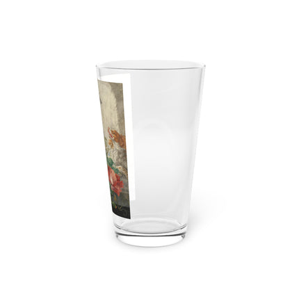 A Basket with Flowers Glass, 16oz
