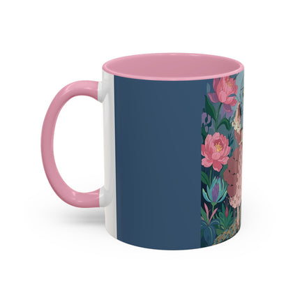 The Ladies And The Enchanted Macaw Colorful Mugs – Art Deco Botanical Elegance