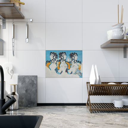 Reproduction of Ladies in Blue by Emile Gilliéron Ceramic Tile