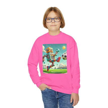 Kickoff Bot! Youth Crewneck Sweatshirt – Action, Energy & Game-Day Fun