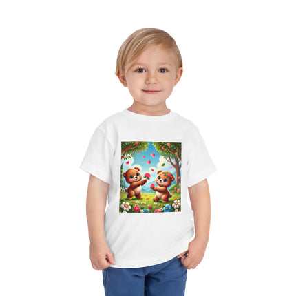 Teddy Bear Friendship Toddler Short Sleeve Tee