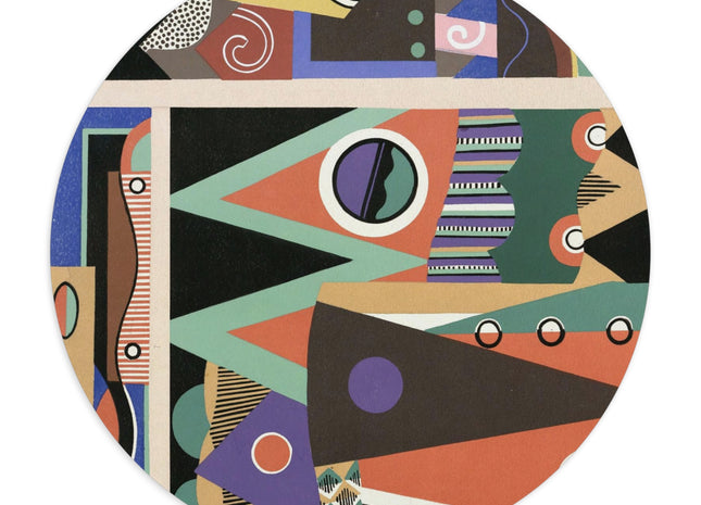 Collection decors et couleurs Pl.03 by Georges Valmiers Mouse Pad, Round and Rectangle