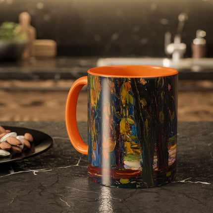 In the Park of St. Cloud by Wassily Kandinsky Colorful Mugs (11oz, 15oz)