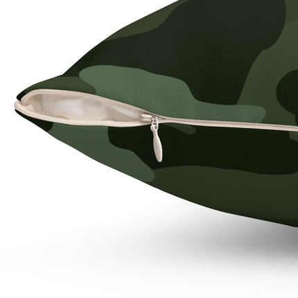 Classic Camouflage Print Spun Polyester Square Pillow