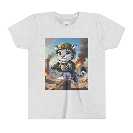 Snow Leopard Lookout Youth Short Sleeve Tee