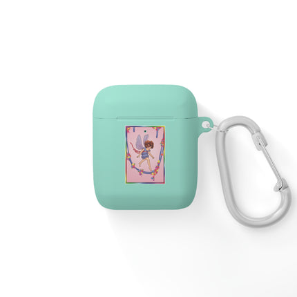 A Playful Fairy Jumps Rope AirPods Case