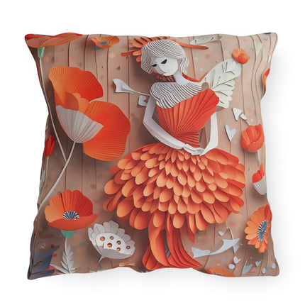 Poppy Fairy Outdoor Pillows