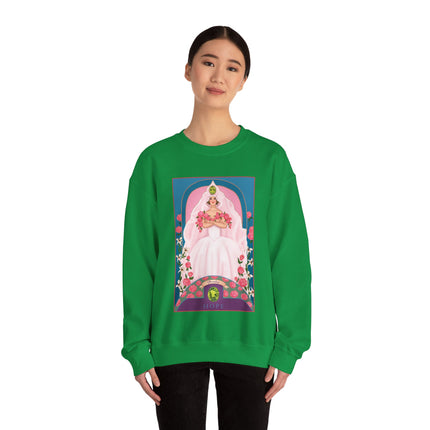 August & Peridot (from the Gem Series) by Sofia Chiostri Unisex Heavy Blend™ Crewneck Sweatshirt