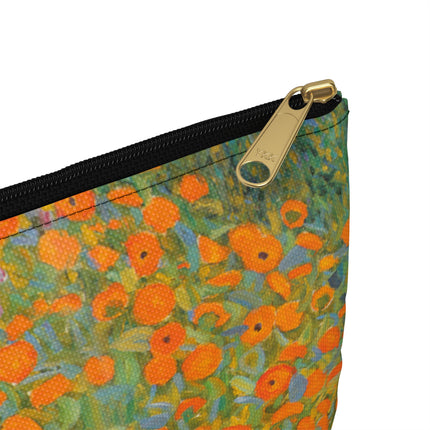 Cottage Garden Accessory Pouch – Gustav Klimt Floral Art Bag