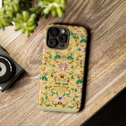 Yellow Botanical Pattern by Owen Jones Phone Cases