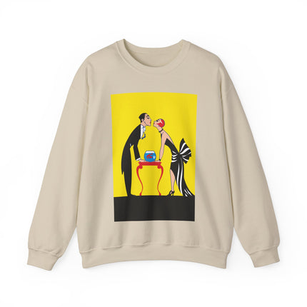 A Moment of Elegance: A Passionate Embrace Amidst Golden Splendor Heavy Blend™ Crewneck Sweatshirt
