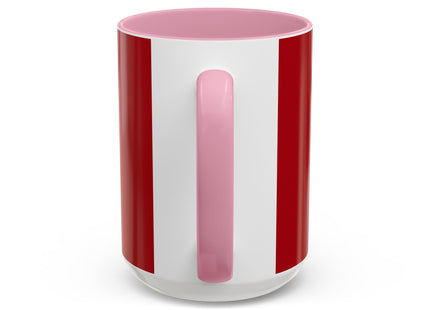 Regal Crimson Crane in the Autumn Mist Colorful Mugs (11oz, 15oz)