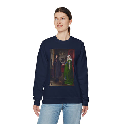 Arnolfini Portrait by Jan Van Eyck Heavy Blend™ Crewneck Sweatshirt