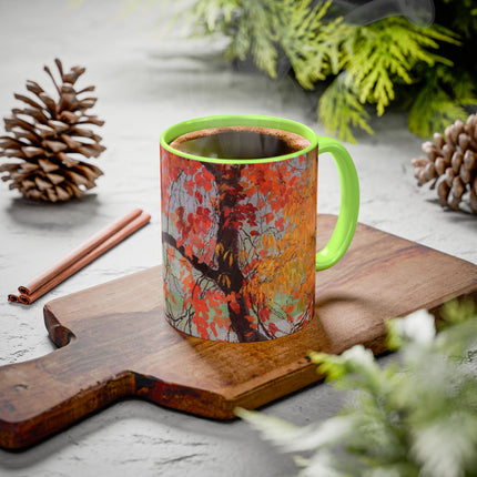 Autumn leaves by Edward Okuń Colorful Mugs (11oz, 15oz)