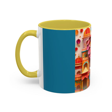 Elephant at an Autumn Festival Colorful Mugs (11oz, 15oz)