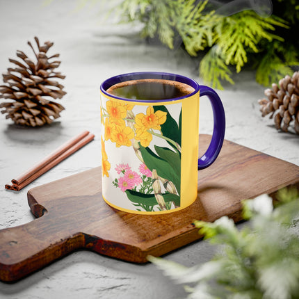 Golden Bow Orchid by Tanigami Kônan Colorful Mugs (11oz, 15oz)