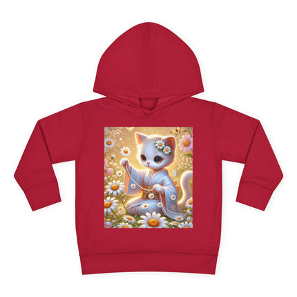 Daisy Chain Whimsy Toddler Pullover Fleece Hoodie
