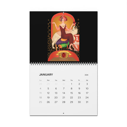 Celestial Jewels: The Zodiac Birthstone Art Wall Calendars (2026)