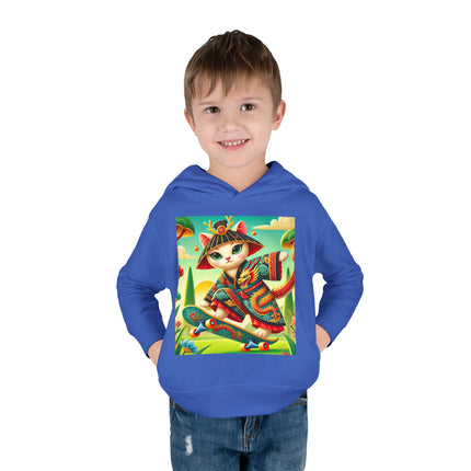 Dragon Dance on Wheels Toddler Pullover Fleece Hoodie