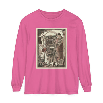 Bric-A-Brac by Fernand Siméon Garment-dyed Long Sleeve T-Shirt