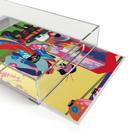 A Timeless Journey by Umberto Brunelleschi Acrylic Serving Tray