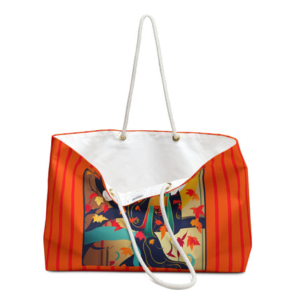 Black Cat in Kimono Weekender Bag