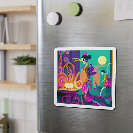 Dance of the Skeleton Ballerinas Die-Cut Magnets (5 Sizes)
