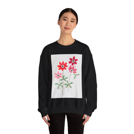 Anemoon, Anemone by Anselmus Boëtius de Boodt Heavy Blend™ Crewneck Sweatshirt
