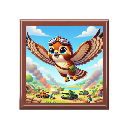 Red Tailed Hawk in Battle Treasure Chest
