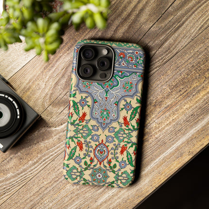 Arabic Art Pattern, Plate by Emile Prisse d’Avennes Phone Cases