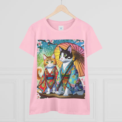 Kimono Kitties Cotton Tee