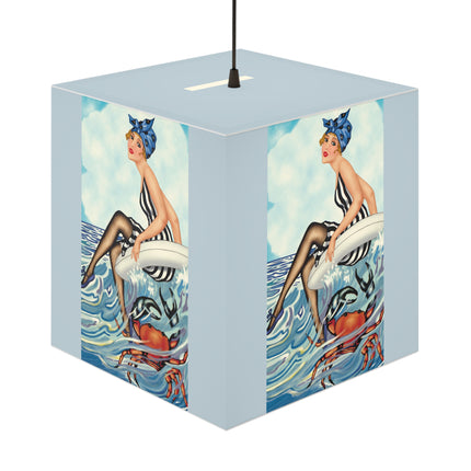 Playful Waves and Fashion Follies Light Cube Lamp