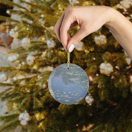 Water Lilies by Claude Monet Glass Ornament