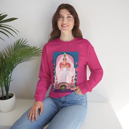 August & Peridot (from the Gem Series) by Sofia Chiostri Unisex Heavy Blend™ Crewneck Sweatshirt