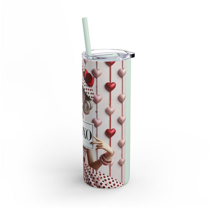 Fashionably Yours, XOXO Skinny Matte Tumbler, 20oz