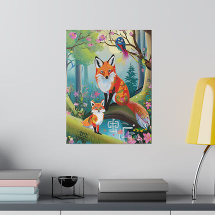 Mischievous Fox Matte Canvas, Stretched, 0.75"