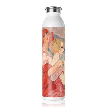 Sur la Route d'Anacapri by Gerda Wegener Slim Water Bottle