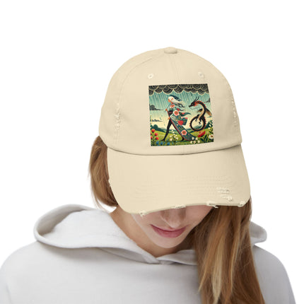 The Dragon Fairy’s Stride Unisex Distressed Cap