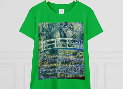 Water Lilies and Japanese Bridge by Claude Monet Women's Midweight Cotton Tee