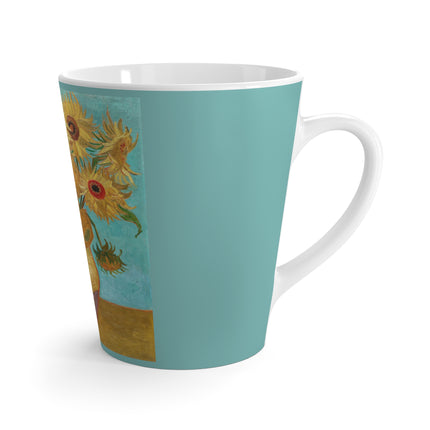 Vase with Twelve Sunflowers by Vincent van Gogh Latte Mug