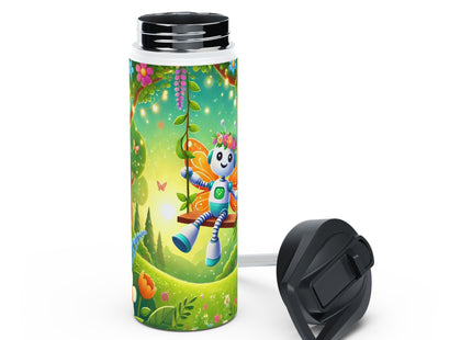 Robot Fairy Stainless Steel Water Bottle, Standard Lid